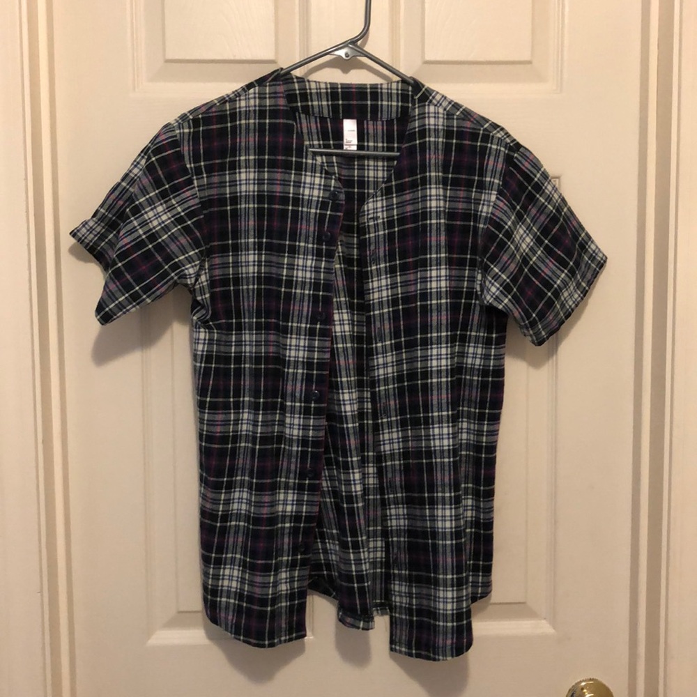 Men’s Flannel Baseball Shirt